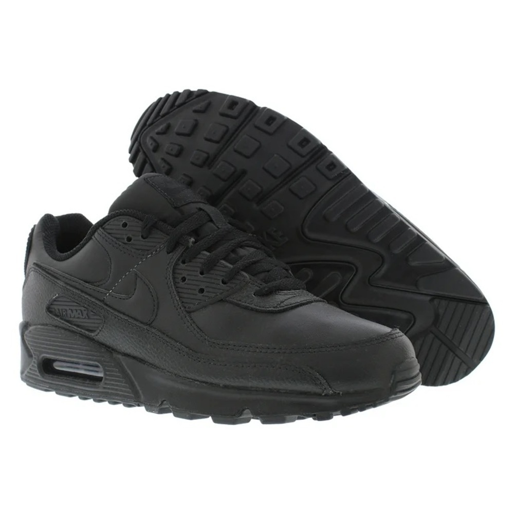 Nike All-Black Leather Air Max Sneakers